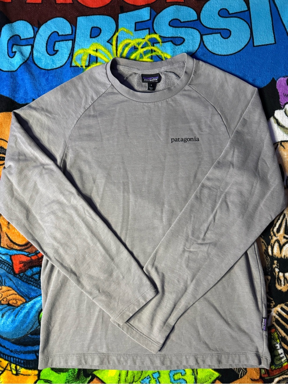 Patagonia Men’s Long-Sleeve Crew Shirt - Light Gray
